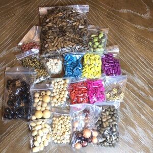 1.5lb+ Mixed Beads Lot for Jewelry Making Crafts Assorted Styles Colors Shapes